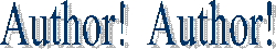 Author!  Author!